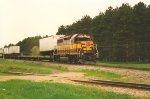 Eastbound intermodal waits to depart